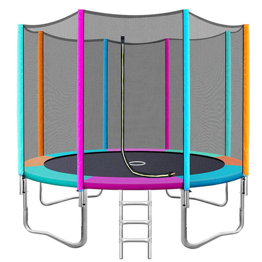 10FT Trampoline Round Trampolines Kids Safety Net Enclosure Pad Outdoor CraveStore
