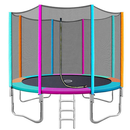 10FT Trampoline Round Trampolines Kids Safety Net Enclosure Pad Outdoor CraveStore