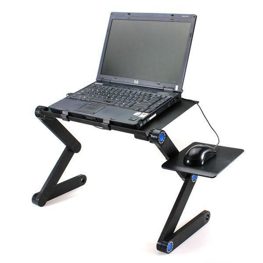 Adjustable Folding Laptop Table With Mouse Holder CraveStore
