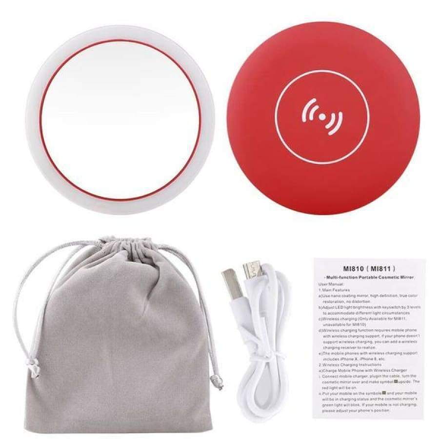 Wireless Charger with LED Makeup Mirror CraveStore